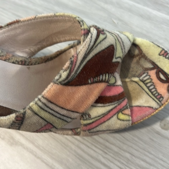 Authentic Pucci Terry Wedge Slides - Picture 7 of 7